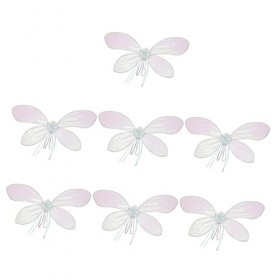 EXCEART 7 Pièces Ailes De Papillon Colorées Accessoires De Bal Robes De Bal Filles Robes De Bal Costume De Mascarade De Fée J