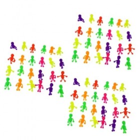 Didiseaon Maquette 72 Pcs Garçons Jouets Kidcraft Playset Jouet pour Enfants Figurines Jouets Pliables Chiffres Jouet Pack Mo