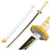 z&dw Wooden Sword Accessoires darmes Katana Anime Ninja Toys en Bois épée Jeu de Jeu de rôle danime/White / 76cm/30in