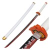 Uvency Sword Slayer S Blade Cos Katana Japonais En Bois, Accessoires de Jeu de Rôle Modèle DArme Anime Black Samurai Ninja 