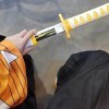 FBAM1 Katana De Demon Slayer, Agatsuma Zenitsu Anime Blade Sword Modèle, Utilisé pour Les Jeux De Rôle, Les Accessoires Décor