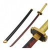 Maryaz Sword Slayer S Blade Cos Katana Japonais En Bois, Accessoires de Jeu de Rôle Modèle DArme Anime Black Samurai Ninja 