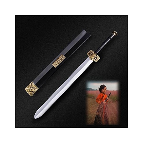 Uvency Saklhdoq Katana Avec Fourreau 64 Cm Épée de Samouraï Accessoire Modèle DArme Épée de Jeu de Rôle En Plastique, Pour L