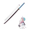 YYHH Épée Demon Slayer Cosplay Anime Katana, 80cm Japonaise Sabre pour Le Jeu de rôle, PU Replique Jouets Accessoires Arme Mo