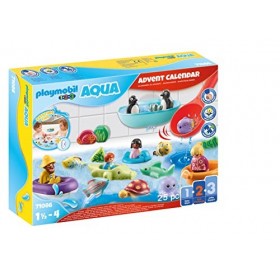 PLAYMOBIL 1.2.3 71086 Calendrier de lAvent : PLAYMOBIL 1.2.3 Aqua - Pour les tout-petits 18-36 mois Noël - Mes premiers Play
