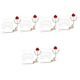 SOIMISS 30 Pièces Cupidon Ailes Nouveau-Né Tenue Infantile Vêtements Fille Vêtements Nouveau-Né Photographie Accessoires Cupi