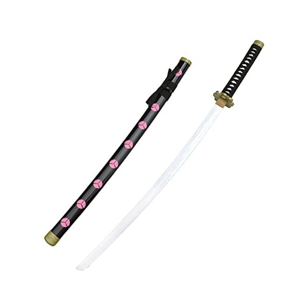 JRPT Roronoa Zoro Samurai Katana Sword, Anime En Bois Ninja Sword Toy Arme Accessoire Cosplay Prop Prop Jouet Pour Accessoire