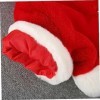 ABOOFAN Manteau De Noël Cape À Capuche Pour Enfants 3 Pièces Costume De Noël Pour Enfants Cape DHiver Pour Enfants Chiot Épa