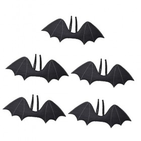 ABOOFAN 5Pcs Noir Gothique Pour La Performance Robe Parent-Enfant Ailes Prop Parti Sangles Simulées Costume Décoratif Vampie 