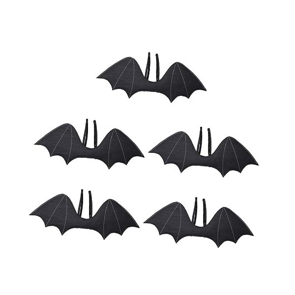 ABOOFAN 5Pcs Noir Gothique Pour La Performance Robe Parent-Enfant Ailes Prop Parti Sangles Simulées Costume Décoratif Vampie 