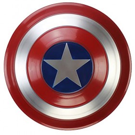 RSTJ-Sjef Décoration Murale en Métal Captain America Shield De 18 Pouces, Accessoires De Cosplay Portables pour Adultes, Déco