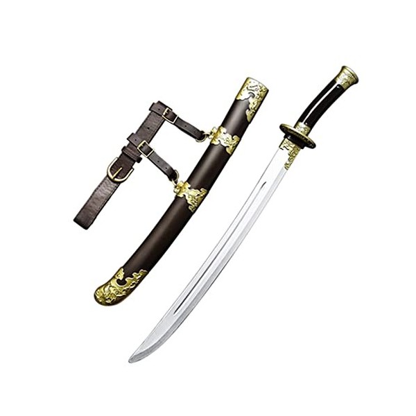 CClz Couteau Sword En Bois de Bois En Plastique En Plastique Japonais Samurai Épée 66 Cm Katana Avec Ceinture, Jouet Hallowee