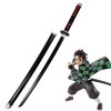 Maryaz Samurai Sword Noir En Bois Bambou Katana Fourreau Arts Martiaux Formation Premium Cadeau Arme Jouet Pour Les Fans de F