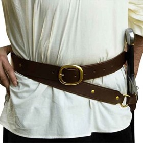 WORUETE Medieval Knight Sword Frog Holster Rapier Scabbard Holder Renaissance Leather Sword Frog Costume Accessoire Rapier Kn