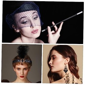 ABOOFAN 4 Ensembles DÉventails En Soie//Bracelet Long À Clapet En Soie Pour Femmes Halloween Perle Bas Costume Chaussettes G