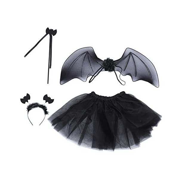 1 Set Web Wings Net Webs Props Halloween Design et avec Spider Outfit Head Performance Favors Cosplay Bandeau Aile: Baguette 