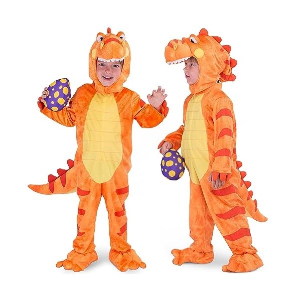 Spooktacular Creations Costume de Dinosaure T-Rex Deluxe pour Enfants pour Halloween, Fête Déguisée en Dinosaure, Jeu de Rôle