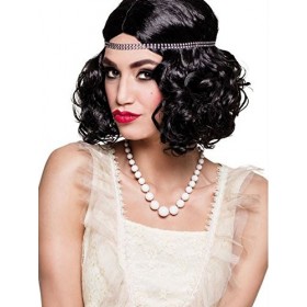 COOLMP Lot de 12 - Collier coeurt Perles Blanches nacrées Femme - Taille Unique - Accessoires de fête, Costume, déguisement, 