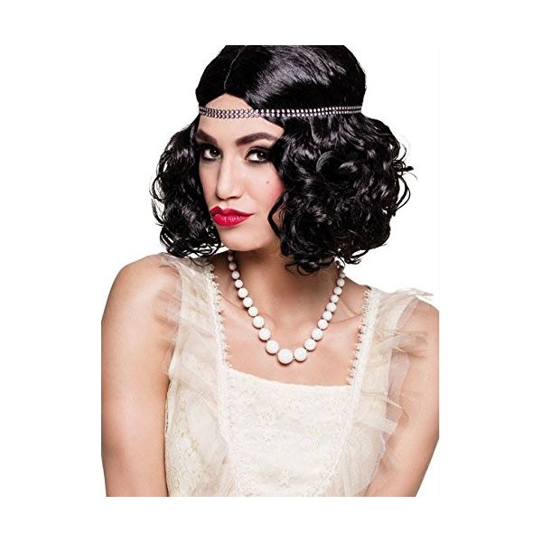 COOLMP Lot de 12 - Collier coeurt Perles Blanches nacrées Femme - Taille Unique - Accessoires de fête, Costume, déguisement, 