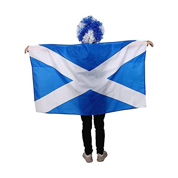 Lot de 6 drapeaux écossais - Accessoires de déguisement pour événements sportifs et jours nationaux