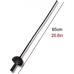 Volu Arts Martiaux Plastique Noir Contact Complet Sparring Escrime Épée 65cm Accessoires De Performance De Sécurité À Haute R