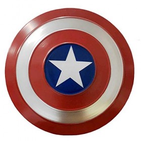 sookin Captain America Shield Superhero Up Retro Costume Accessoires Iron Art Shield Tenture Murale DéCorations Cosplay Costu