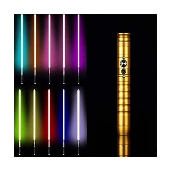 Sabre Laser, épées De Sabre Laser à Poignée En Métal à 11 Couleurs Changeables Force Fx Avec 2 Modes De Son Pour Adultes, Cad