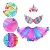 Holibanna 6 Ensembles Tutu Cosplay Accessoires Tulle Robe De Bal Princesse Costume Filles Tutu Licorne Tutu Jupe Tenue Enfant