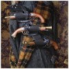 HIRTH Étui de lépaule du Pistolet médiéval, Steampunk rétro PU en Cuir en Cuir Holster pour Les Accessoires de Costumes de P