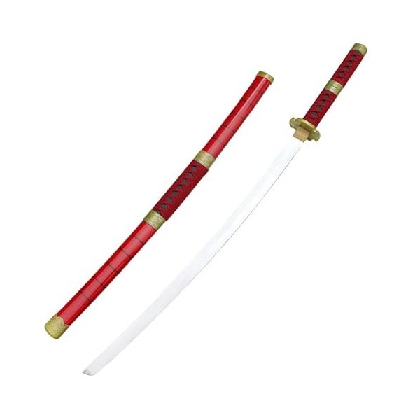 LLYLAY Katana Sword,Épée Demon Slayer en Bois,Anime Lovers,Accessoire Fait à la Main en Bois,Katana pour Accessoires de Cospl