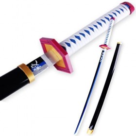 NIANXINN Deters Samurai Sword Bois Bambou Katana Fourreau Arme Accessoires Démon Slayer Lame Cosplay Japonais Arme Jouet Pour