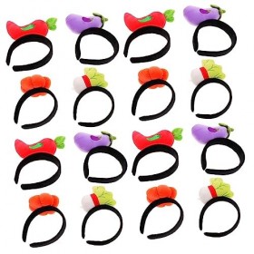 HAPINARY Déguisement Enfant 16 Pcs Bandeau En Peluche Bandeau Enfants Diadème Enfants Cravates Cosplay Coiffure Légume En For