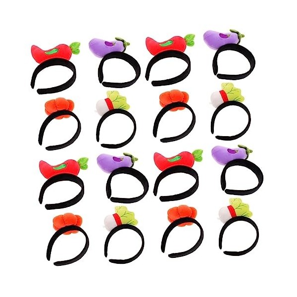 HAPINARY Déguisement Enfant 16 Pcs Bandeau En Peluche Bandeau Enfants Diadème Enfants Cravates Cosplay Coiffure Légume En For