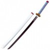 NIANXINN Deters Samurai Sword 80Cm/104Cm Anime Cosplay Katana Avec Fourreau En Bois Slayer Blade Accessoire DArme, Jouets Po