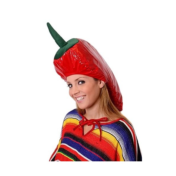 I LOVE FANCY DRESS LTD Chilli Chapeau Chapeau Chapeau DÉGUISEMENT Chapeau Fantaisie TÊTE-À-TÊTE Mexicaine Chili ÉPICÉ