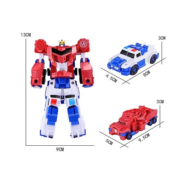 Transformers Jouets Figurine,Voiture Transformers Robot,Robot Transformers  Jouet,Transformers Figurine Mini,Optimus Prime Tra