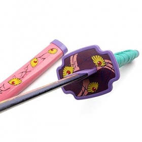 HBCH Demon Slayer Epee 104cm Kokushibou Demon Slayer Katana Lame en Bois Kimetsu No Yaiba Sabre Jeux De RôLe DAnim Arme Acce