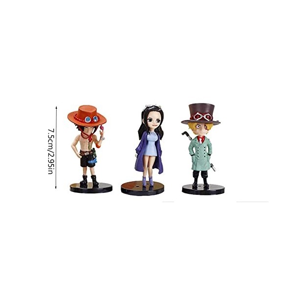 KOLLULA Anime Figure Set 6Pcs Figurine Cake Topper Bureau Décoration De Bureau Cadeau pour Fans Danime