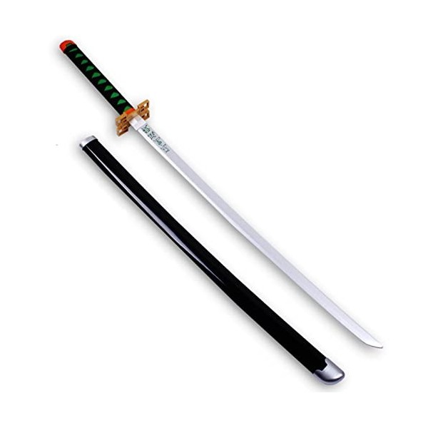 YPDHUA Anime Cosplay Katana Cos Bamboo Sword En Bois Blade de Slayer Avec Fourreau, Accessoire DArmes Cosplay Prop Jouet, Ha