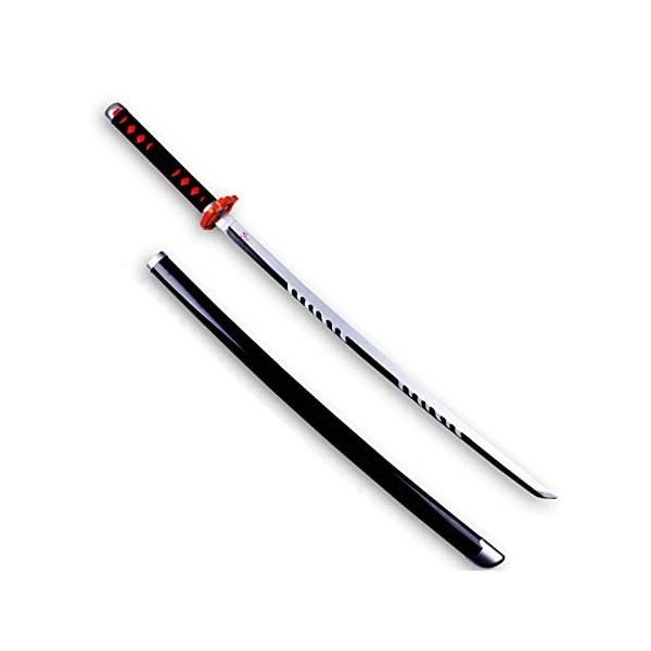 YPDHUA Anime Cosplay Katana Cos Bamboo Sword En Bois Blade de Slayer Avec Fourreau, Accessoire DArmes Cosplay Prop Jouet, Ha