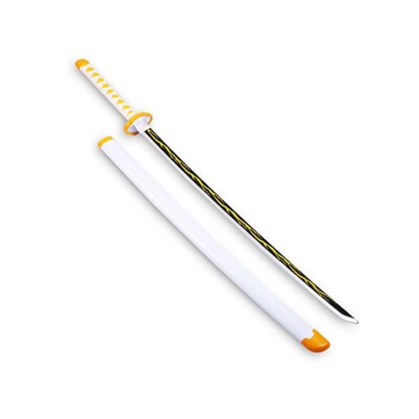 YPDHUA Anime Cosplay Katana Cos Bamboo Sword En Bois Blade de Slayer Avec Fourreau, Accessoire DArmes Cosplay Prop Jouet, Ha