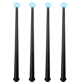 Baguette magique, collection de baguettes, cadeaux Wizarding World, 4 pièces de baguette lumineuse magique, jouet lumineux et