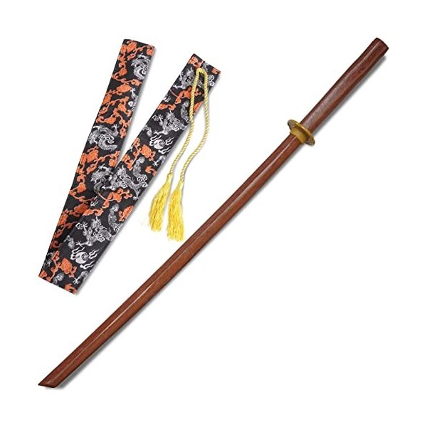 KPTKP Épée en Bois,Katana en Bois,entraînement pour Dessiner des épées,Arme de Jouet de Tueur de démons,Jouet de Couteau en B