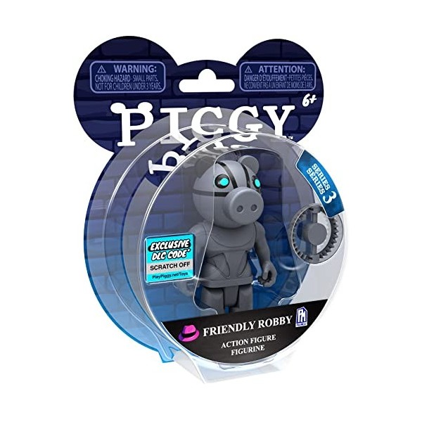 Piggy - Figurine Articulée 10 cm - Friendly Robbie - Personnages de Jeux Vidéos - Dès 6 ans - Lansay