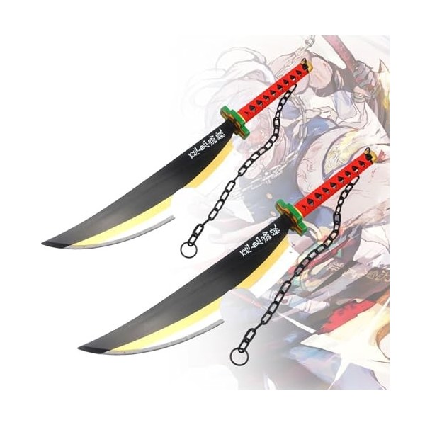 80cm Épée De Samouraï Katana en Bois Accessoire Tueur De Démons Jouets pour Enfants Fan Danime Fête dhalloween Texture Orig