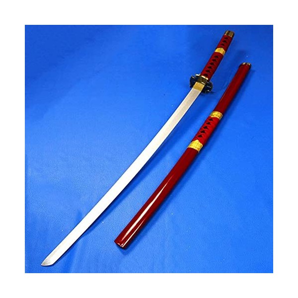 Épée Demon Slayer COS en Bois,Accessoire dépée en Bois Japonais,épée de Cosplay de Tueur de démons,Amoureux de lanime Katan