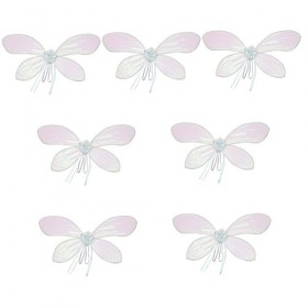 ABOOFAN 7 Pièces Ailes De Papillon Colorées Décorations De Fées Tenues De Filles Décor Habiller Robe DAile De Papillon Ailes
