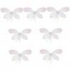 ABOOFAN 7 Pièces Ailes De Papillon Colorées Décorations De Fées Tenues De Filles Décor Habiller Robe DAile De Papillon Ailes