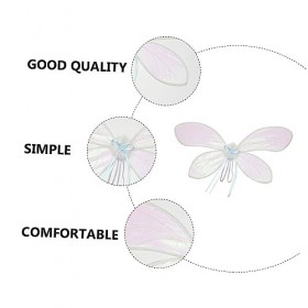 ABOOFAN 7 Pièces Ailes De Papillon Colorées Décorations De Fées Tenues De Filles Décor Habiller Robe DAile De Papillon Ailes