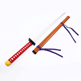en Bois Katana Samouraï Lame Anime Cosplay Accessoires Épée Cosplay en Bois Épée Halloween Prop Arme Kendo Bâton Machette Cou